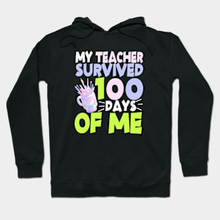 Funny School Gift 100 Days Of School Hoodie